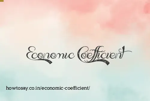 Economic Coefficient