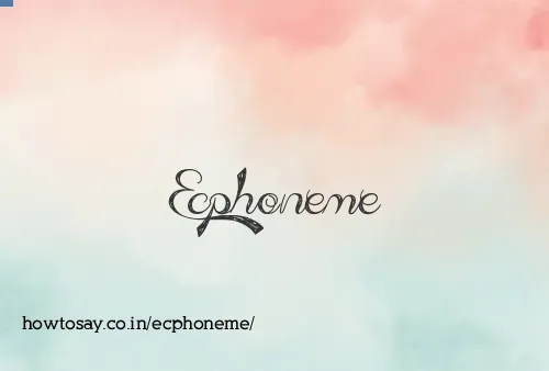 Ecphoneme
