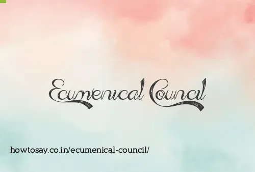 Ecumenical Council