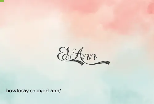 Ed Ann