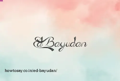 Ed Bayudan