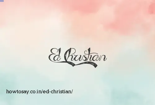 Ed Christian