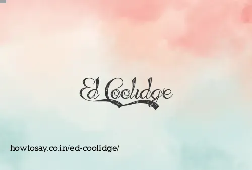 Ed Coolidge