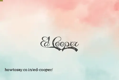 Ed Cooper