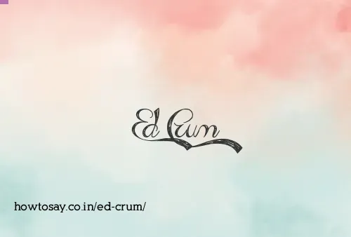 Ed Crum