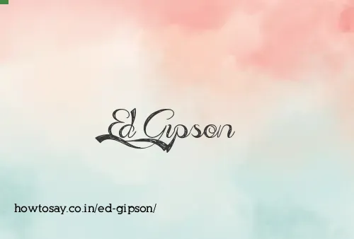 Ed Gipson
