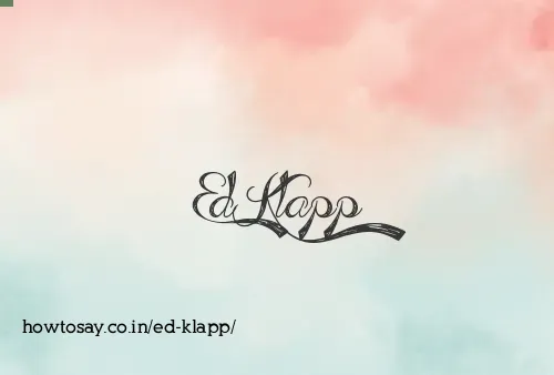 Ed Klapp