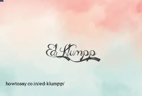 Ed Klumpp