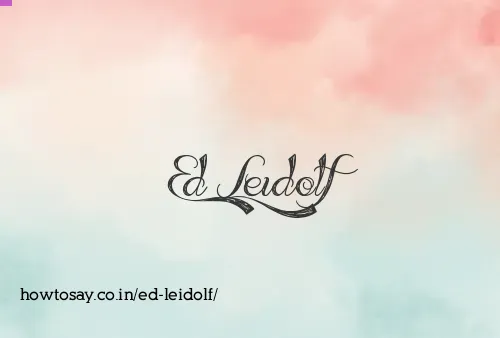Ed Leidolf