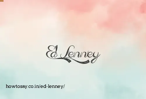 Ed Lenney
