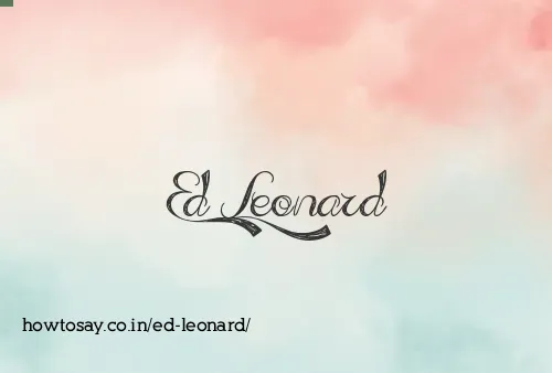 Ed Leonard