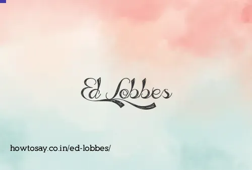 Ed Lobbes