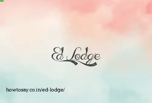 Ed Lodge