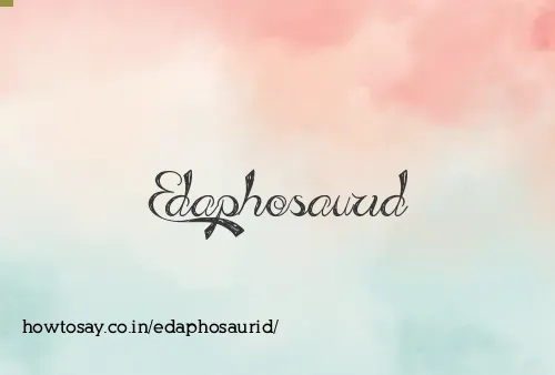 Edaphosaurid
