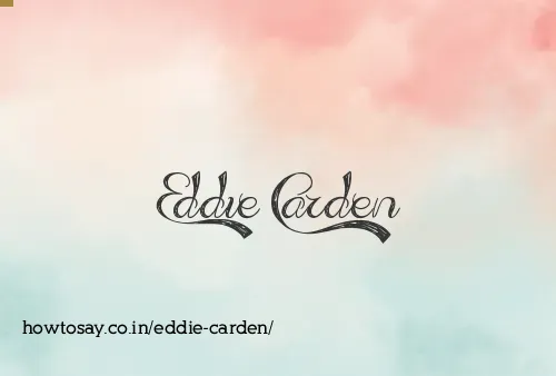 Eddie Carden