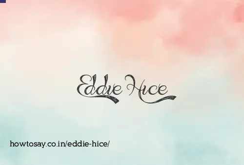 Eddie Hice