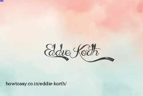 Eddie Korth