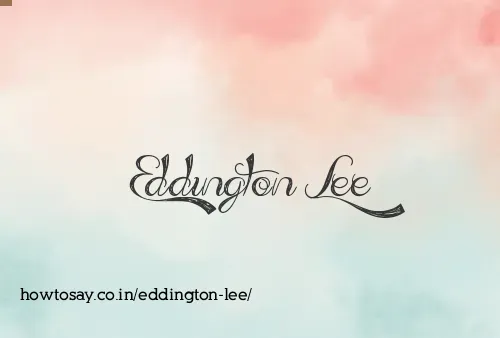 Eddington Lee