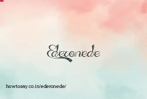 Ederonede
