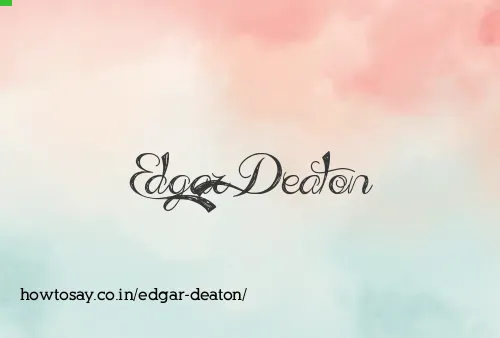 Edgar Deaton