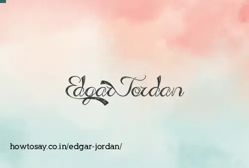 Edgar Jordan