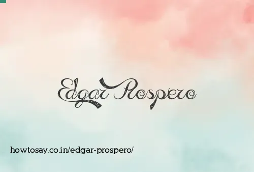 Edgar Prospero