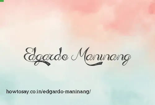 Edgardo Maninang