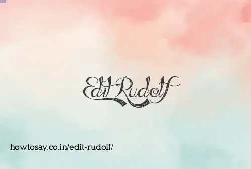 Edit Rudolf