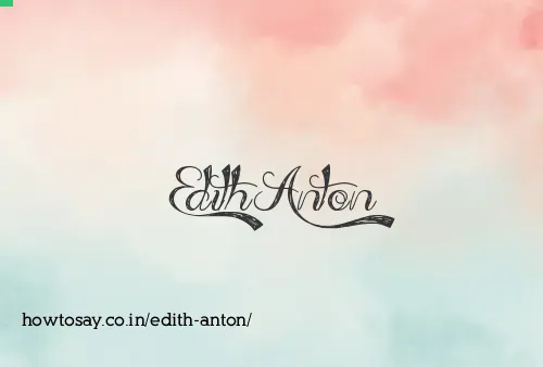 Edith Anton
