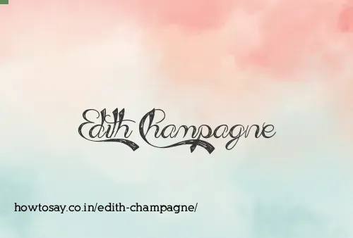 Edith Champagne