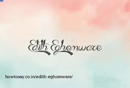 Edith Eghomware