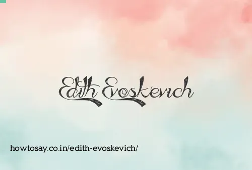 Edith Evoskevich
