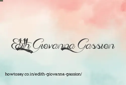 Edith Giovanna Gassion
