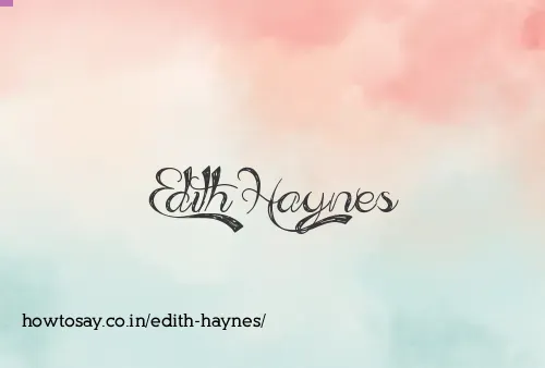 Edith Haynes