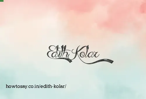 Edith Kolar