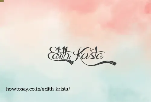 Edith Krista