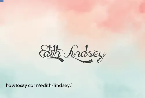 Edith Lindsey