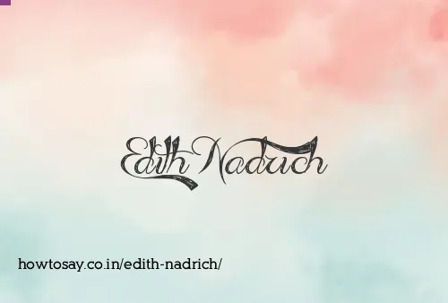 Edith Nadrich