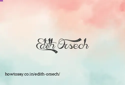 Edith Orsech