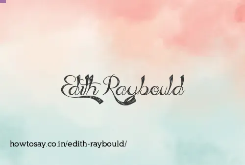 Edith Raybould