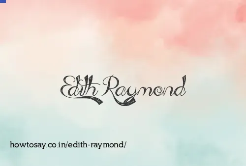 Edith Raymond
