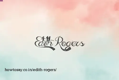 Edith Rogers