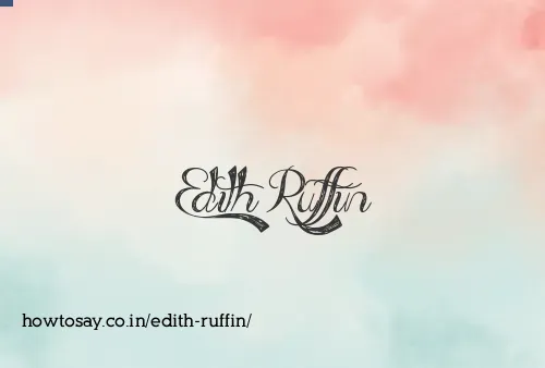 Edith Ruffin
