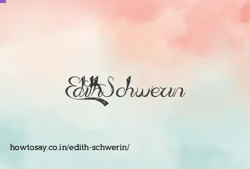 Edith Schwerin