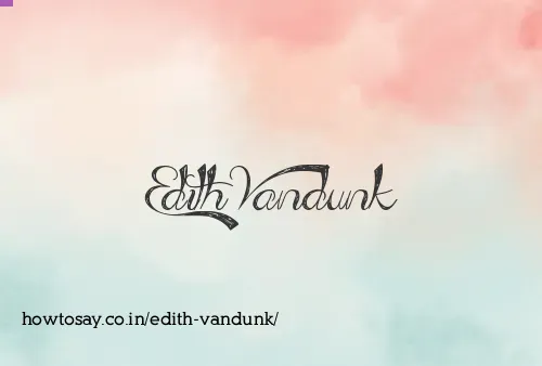 Edith Vandunk