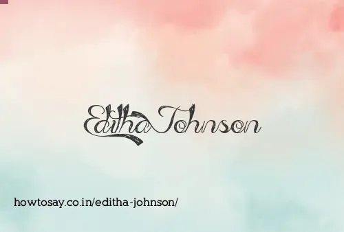 Editha Johnson