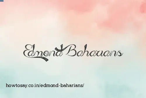 Edmond Baharians