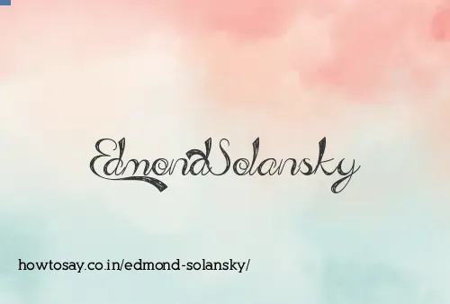 Edmond Solansky