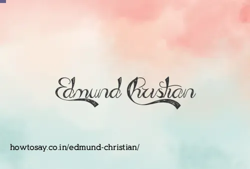 Edmund Christian