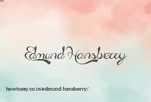 Edmund Hansberry